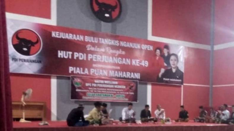 HUT Ke 49 DPC Nganjuk Khataman Al Quran Dan Upacara Bendera PDI