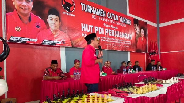 348 Pelajar Ikuti Lomba Catur Di DPC Nganjuk PDI Perjuangan Jawa Timur