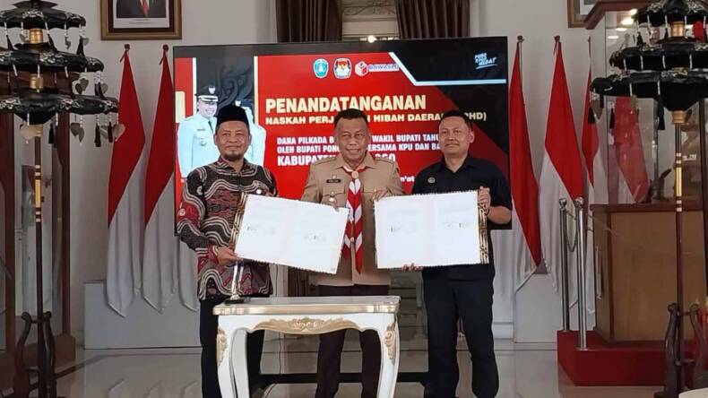 Pemkab Ponorogo Hibahkan Rp 64 4 Miliar Ke KPU Dan Bawaslu DPD PDI