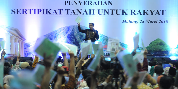 Jokowi: 2023, Semua Tanah di Jawa Timur Sudah Bersertifikat