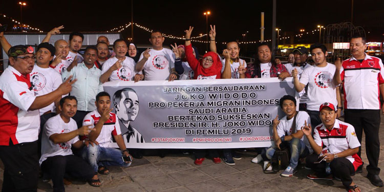 TKI Saudi Deklarasi Menangkan Kembali Jokowi