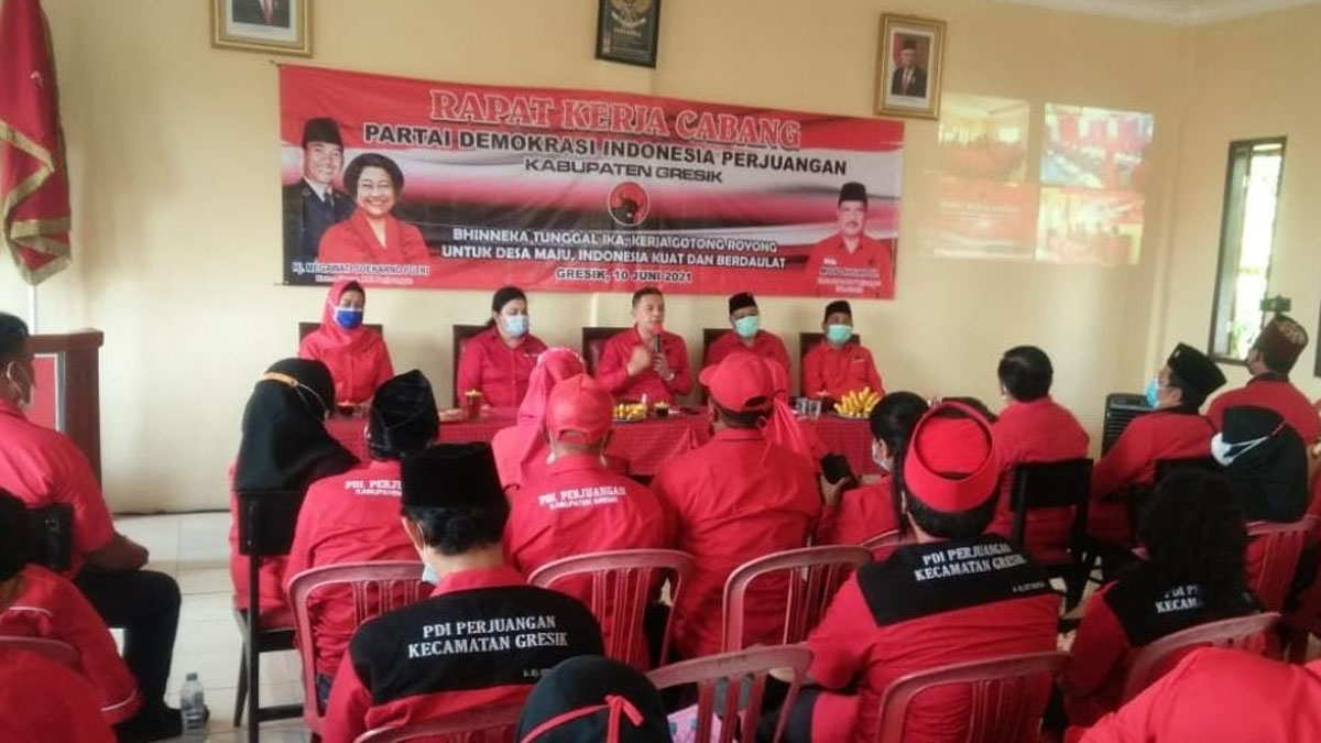 Wujudkan Hatrrick Pemilu 2024, DPC Gresik Siapkan Rencana Kerja Tahunan ...