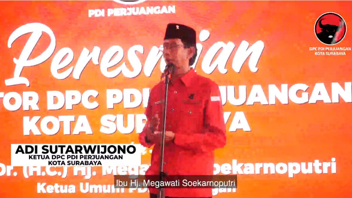 Video Megawati Resmikan Kantor DPC PDI Perjuangan Kota Surabaya
