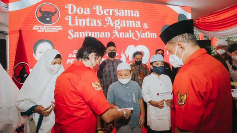 Gelar Doa Bersama Lintas Agama, Ini Harapan PDI Perjuangan Kota Surabaya