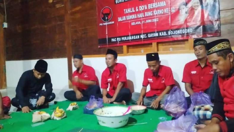 Haul Ke-52 Bung Karno, DPC Bojonegoro Gelar Doa Bersama di 28 Kecamatan