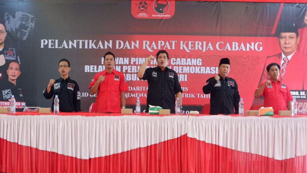 Repdem Kabupaten Kediri Dilantik, Dio Ajak Wujudkan PDI Perjuangan ...