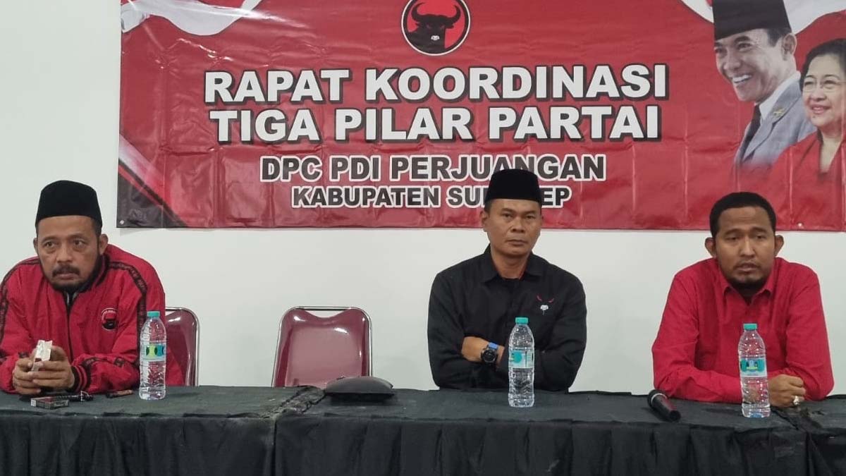 Rakor Tiga Pilar Partai Pdi Perjuangan Sumenep Matangkan Strategi