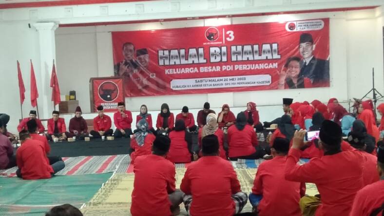 DPC Magetan Gelar Halalbihalal Sembari Konsolidasi Pemenangan Pemilu 2024