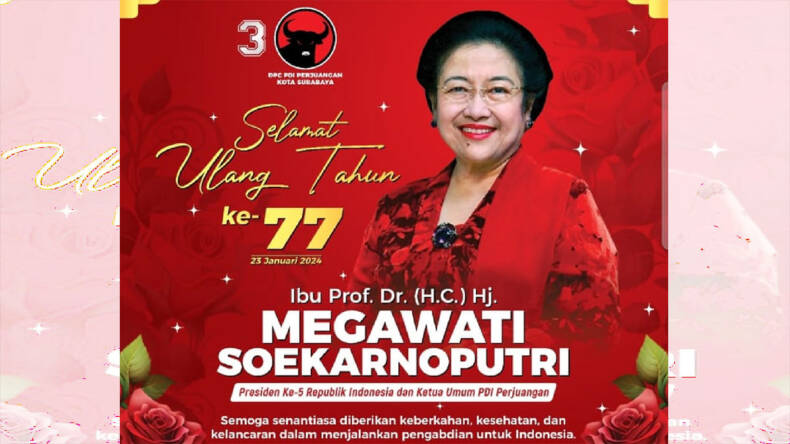 Megawati Ultah Pdi Perjuangan Jatim Rakyat Bersyukur Ada Sosok Tak