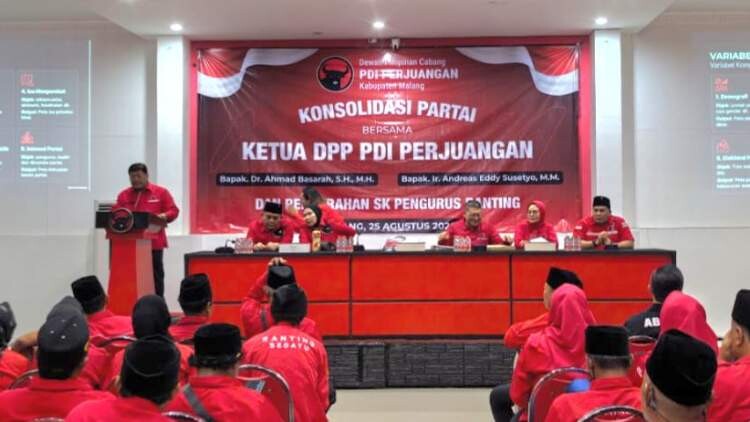 pdip jatim 260825 konsolidasi malang kab